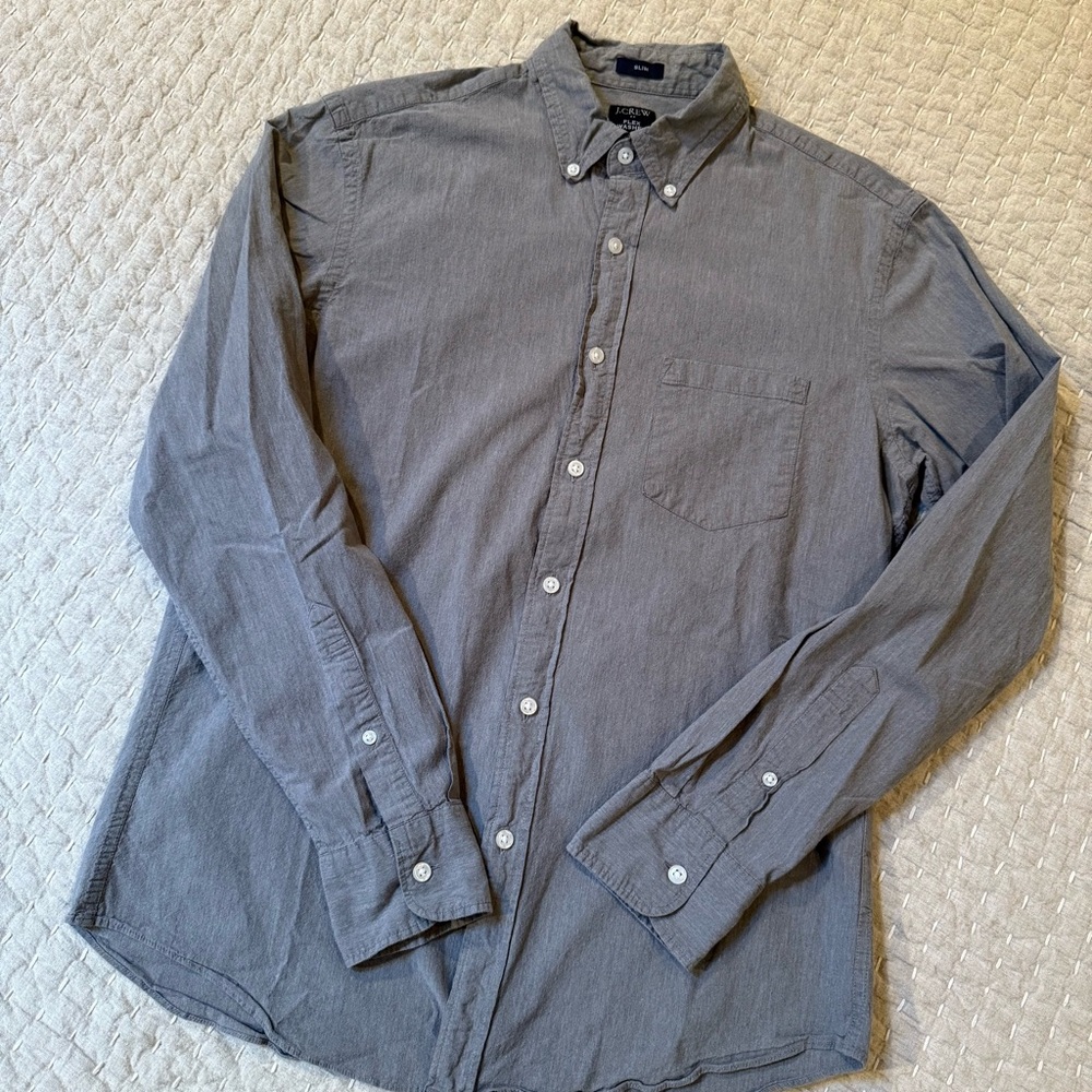 J. Crew Charcoal Button Down Shirt